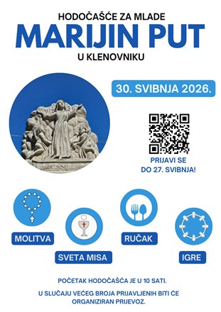 ​Hodočašće za mlade – Marijin put u Klenovniku